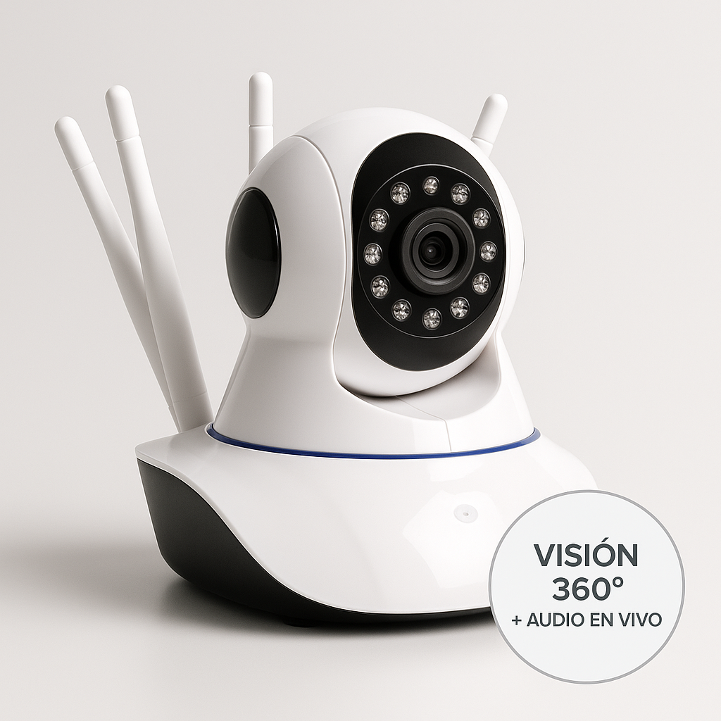 📲 Vigila, protege y duerme tranquilo. Cámara WiFi 360° - Control total desde tu celular, estés donde estés. 🚚 Envío gratis | 📦 Pago contra entrega disponible